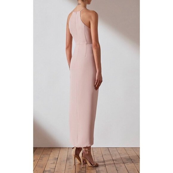 Shona Joy Core High Neck Dress Pink Womens Size 8 - Picture 4 of 16